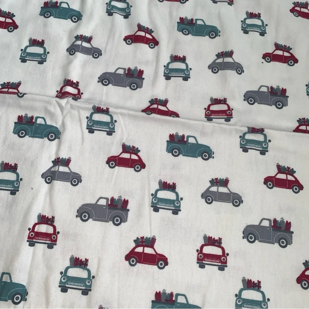 North Pole Trading Co. Flannel‎ King Pillowcases Set Of 2 Cotton Christmas NWOT